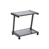 Eurostyle Landon Graphite Black/Smoked Glass Printer Cart