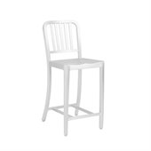 Eurostyle Camy Matte Aluminum Counter Height Stool