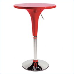 Eurostyle Clark Adjustable Bar/Counter Table in Red