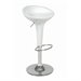 ItalModern Andrea Adjustable Height Bar or Counter Stool in White