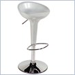 ADD TO YOUR SET: Eurostyle Ashby Adjustable Height Bar or Counter Stool in Silver/Chrome