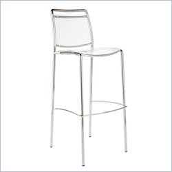 Eurostyle Safina Transparent Clear Seat and Back Bar Stool