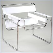Eurostyle Wendel Lounge Chair in White