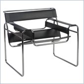 Eurostyle Wendel Lounge Chair in Black