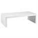 ItalModern Abril Lightweight Rectangular Coffee Table in White Lacquer or Wenge