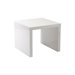 ItalModern Abril Lightweight Wooden End Table in Wenge or White Lacquer