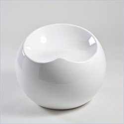 Eurostyle Digby White Fiberglass Stool