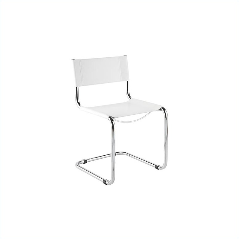 ITALMODERN Sabrina Side Chair - White, Set of 2