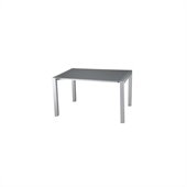 Eurostyle Delroy Casual Dining Table in Silver Lacquer 