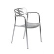 ADD TO YOUR SET: Eurostyle Hillary Stacking Polished Indoor or Outdoor Arm Chair