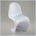ItalModern Lotta Indoor or Outdoor White Plastic Dining Side Chair