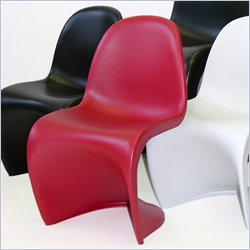 Eurostyle Loretta Kids Indoor or Outdoor Plastic Red Chair by Eurostyle