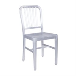 Eurostyle Camy Classic Dining Side Chair in Matte Aluminum