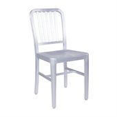 Eurostyle Camy Classic Dining Side Chair in Matte Aluminum