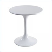 Eurostyle Toro White Fiberglass Casual Dining Table in White
