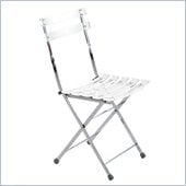 Eurostyle Caine Folding Slats Acrylic Side Chair