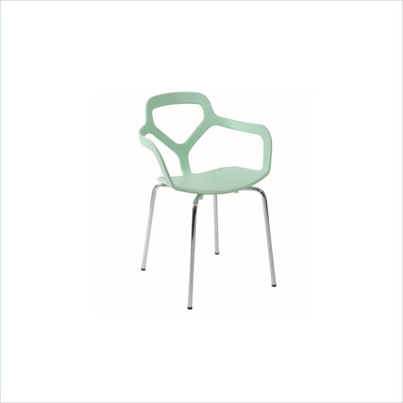 Nadia Side Chair - Green Tea/Chrome - Set of 4