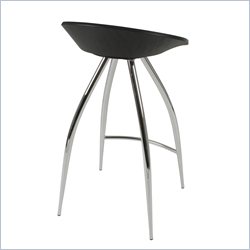 Eurostyle Rufino 26 Inch High Round Swivel Wooden Counter Stool