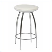 Eurostyle BERNIE-C 25.5 Inch High Round Backless Counter Stool