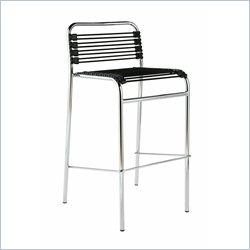 Eurostyle Beetle Black Stacking Bar Stools
