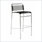 Eurostyle Beetle Black Stacking Bar Stools