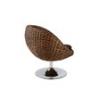 Euro Style Oliana Brown Rattan Swivel Chair