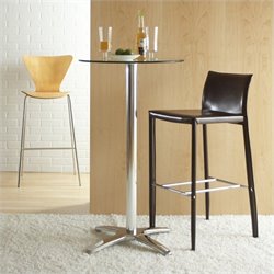 Eurostyle Alana Glass Top  Bar Height Table