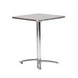 ADD TO YOUR SET: Eurostyle Arlene Square Tilt Top Outdoor Dining Table in Silver Finish