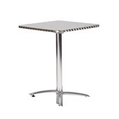 Eurostyle Arlene Square Tilt Top Outdoor Dining Table in Silver Finish