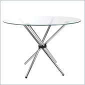Eurostyle Hadi Dining Table with 42 Glass Top