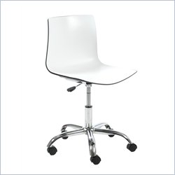 Eurostyle Sicily Office Chair in Black and White (Set of 2)