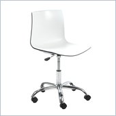 Eurostyle Sicily Office Chair in Black and White (Set of 2)
