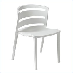 Eurostyle Lynn Dining Side Chair in White (Set of 2)