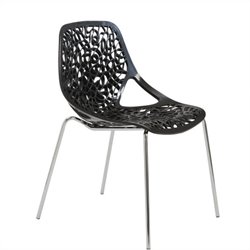 Eurostyle Lovie Dining Side Chair in Black (Set of 2)
