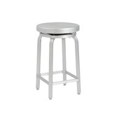 Eurostyle Miller-C Counter Stool in Aluminum