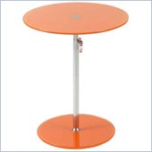 Eurostyle Radinka Side Table in Red/Stainless