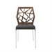 Eurostyle Sophia Dining Chair in American Walnut and Black