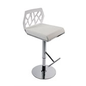 Eurostyle Sophia Bar/Counter Chair in Wenge/Chrome/Black