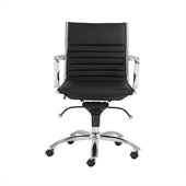Eurostyle Dirk Low Back Office Chair in Black/Chrome