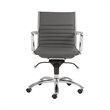 ADD TO YOUR SET: Eurostyle Dirk Low Back Office Chair in Gray/Chrome