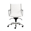 ADD TO YOUR SET: Eurostyle Dirk Low Back Office Chair in White/Chrome