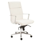 Eurostyle Leif High Back Office Chair in White/Chrome