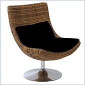 Eurostyle Fenia Lounge Chair in Triple Brown Polyethylene