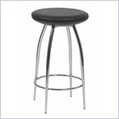 Eurostyle Bernie-C Counter Chair in Black/Chrome