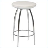 Eurostyle Bernie-C Counter Chair in White/Chrome
