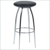 Eurostyle Bernie-B Bar Chair in Black/Chrome
