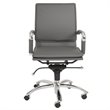 ADD TO YOUR SET: Eurostyle Gunar Pro Low Back Office Chair in Gray/Chrome
