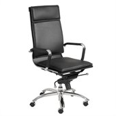 Eurostyle Gunar Pro High Back Office Chair in Black/Chrome