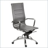 Eurostyle Owen High Back Office Chair in Gray/Chrome