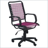 Eurostyle Bradley Bungie Office Chair in Pink/Graphite Black